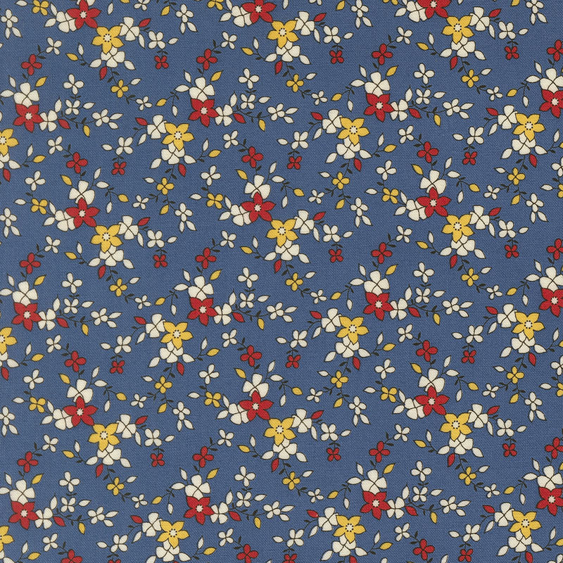 30\'s Playtime Iris\'s Garden By Linzee Mccray For Moda - Bluebell