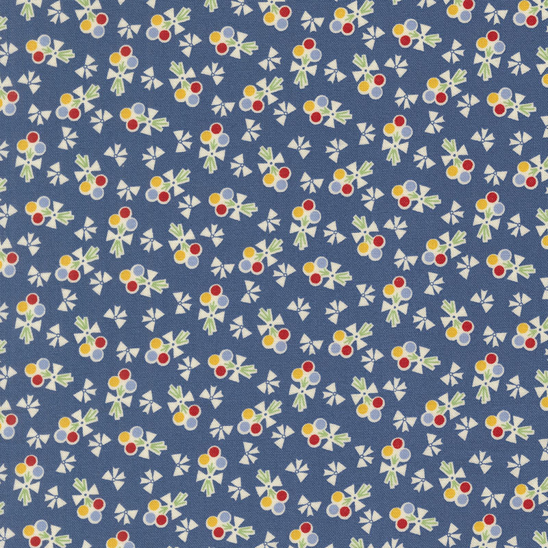 30\'s Playtime Iris\'s Garden By Linzee Mccray For Moda - Bluebell