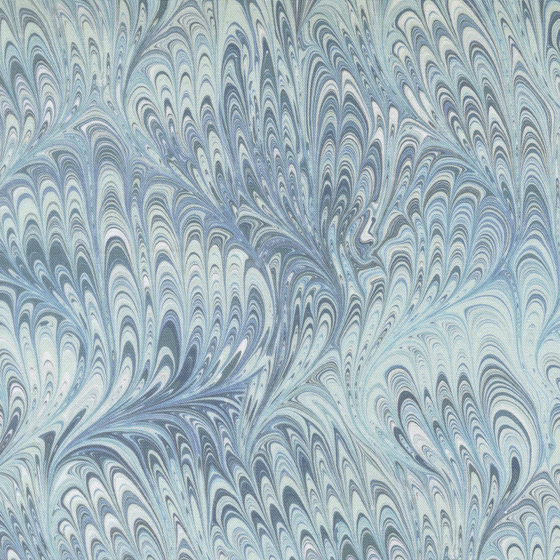 Flutterby By Janet Clare For Moda - Digital Print - Chalk-Hill-Blue