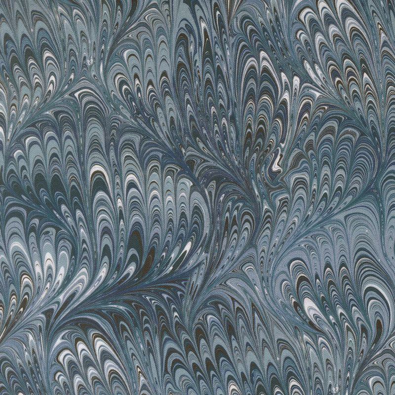 Flutterby By Janet Clare For Moda - Digital Print - Common-Blue