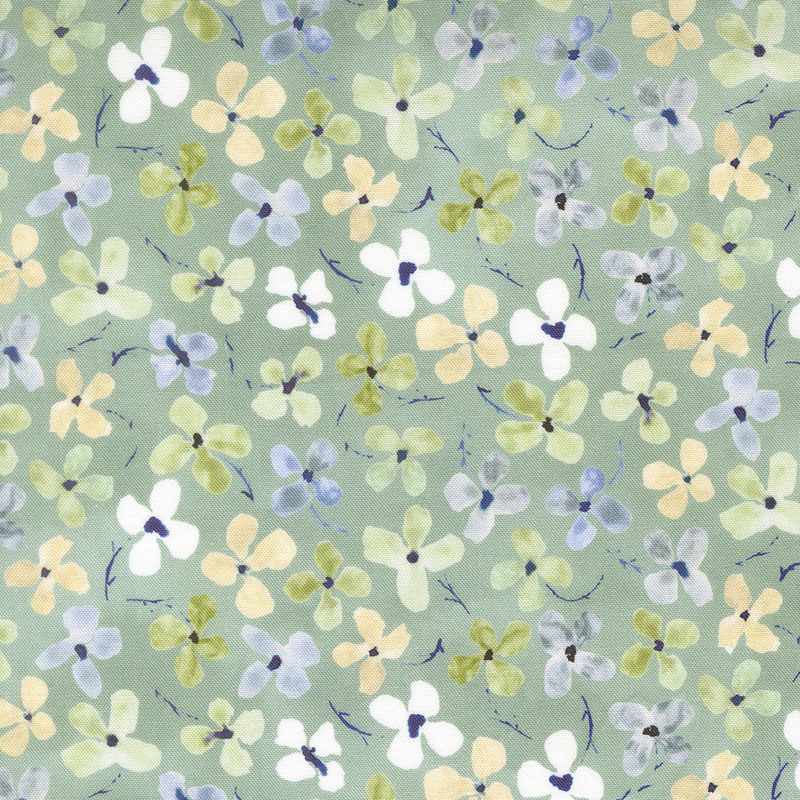 Flutterby By Janet Clare For Moda - Digital Print - Green-Hairstreak