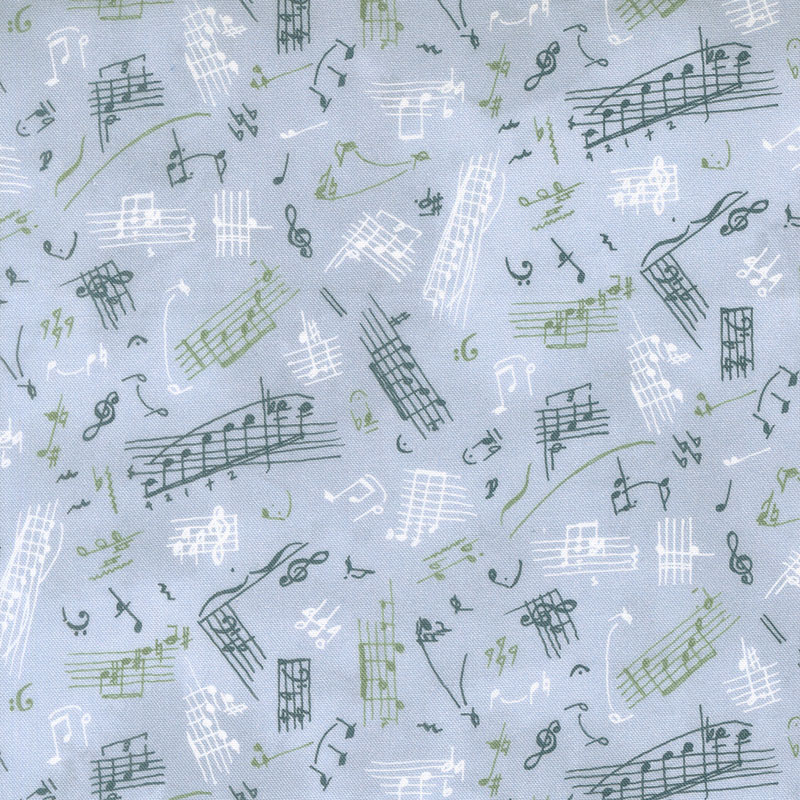 Flutterby By Janet Clare For Moda - Digital Print - Chalk-Hill-Blue