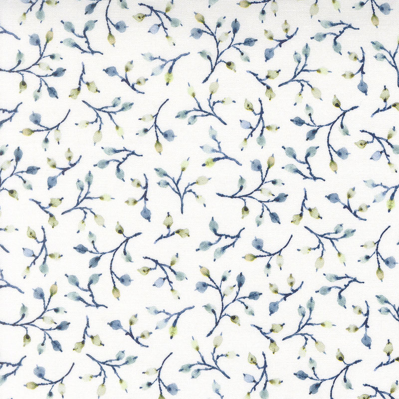 Flutterby By Janet Clare For Moda - Digital Print - Cabbage-White