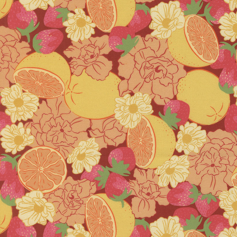Fruitful By Kiley\'s Quilt Room For Moda - Digital Print - Cherry