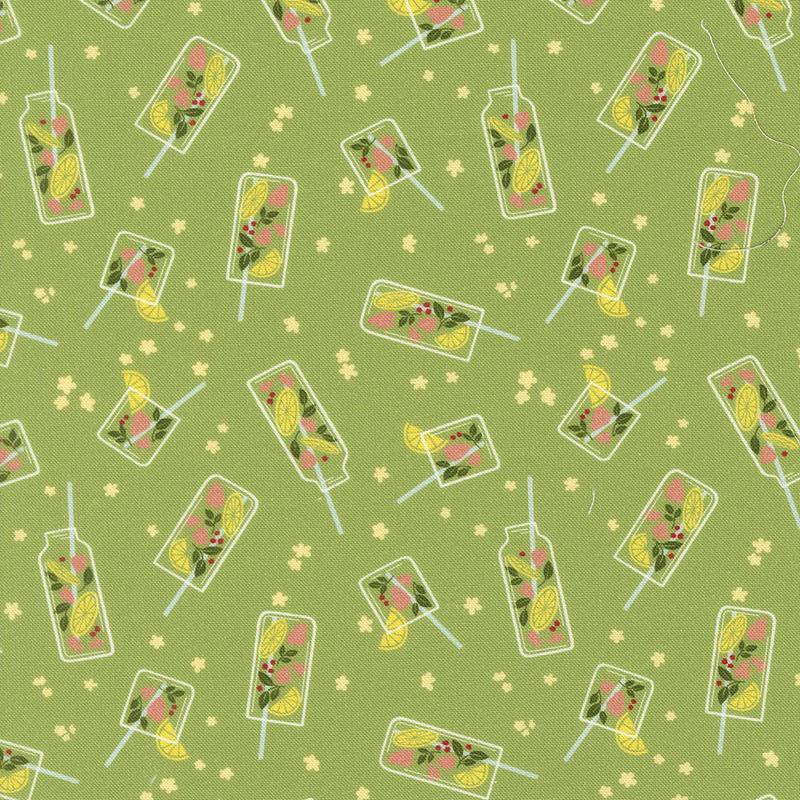 Fruitful By Kiley\'s Quilt Room For Moda - Digital Print - Grass