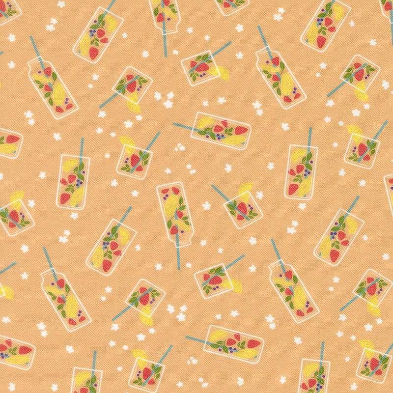 Fruitful By Kiley\'s Quilt Room For Moda - Digital Print - Cantaloupe