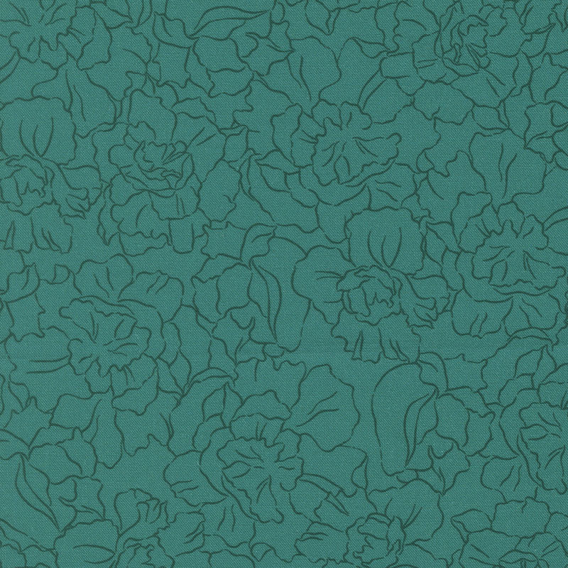 Fruitful By Kiley\'s Quilt Room For Moda - Digital Print - Lagoon