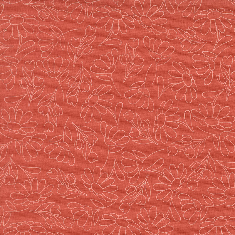Sunroom By Coret Yoder For Moda - Strawberry