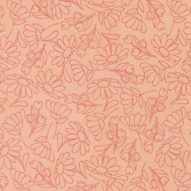 Sunroom By Coret Yoder For Moda - Peach