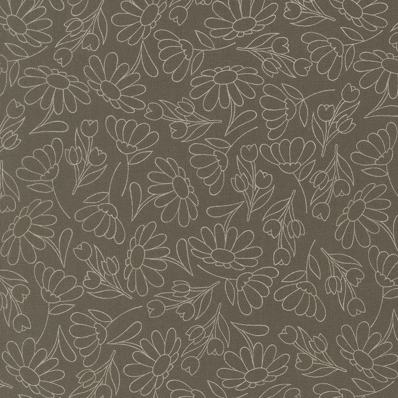 Sunroom By Coret Yoder For Moda - Charcoal