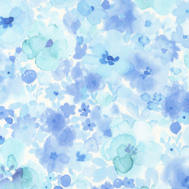 Fresh Picked Fantasy By Momo For Moda - Digital Print - Aqua