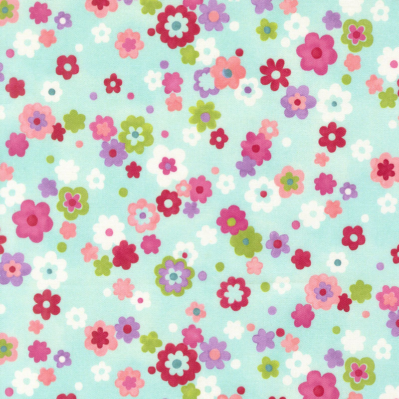 Fresh Picked Fantasy By Momo For Moda - Digital Print - Aqua