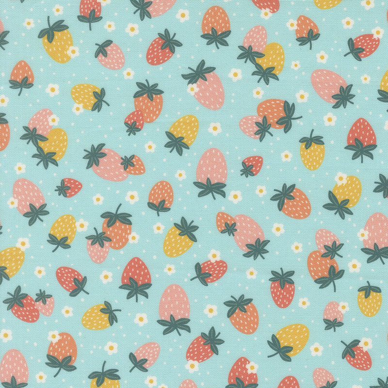 Hop Into Spring By Elena Amo For Moda - Digital Print - Sky