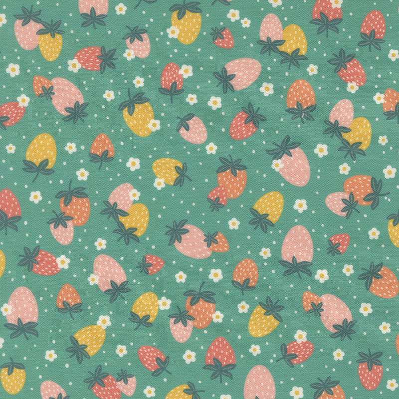 Hop Into Spring By Elena Amo For Moda - Digital Print - Turquoise