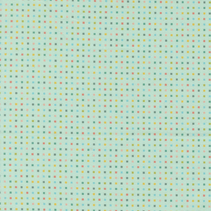Hop Into Spring By Elena Amo For Moda - Digital Print - Aqua