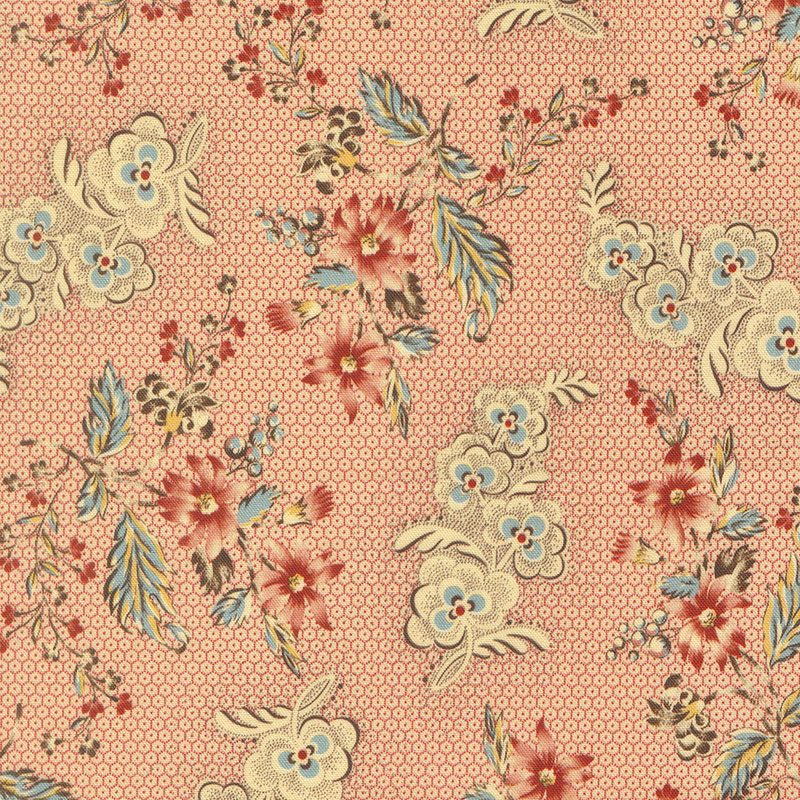 Betsy\'s Best By Betsy Chutchian For Moda - Digital Print - Florals Cochineal