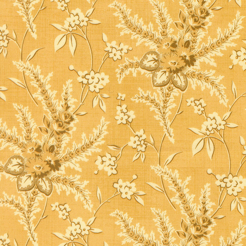 Betsy\'s Best By Betsy Chutchian For Moda - Digital Print - Florals Buttercup