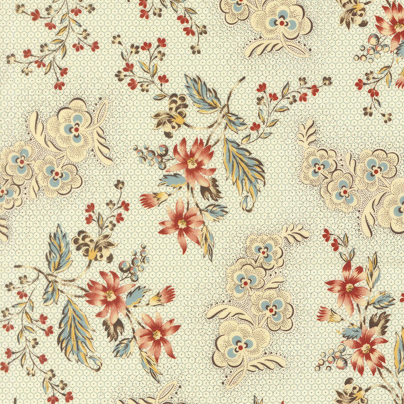 Betsy\'s Best By Betsy Chutchian For Moda - Digital Print - Florals Aqua