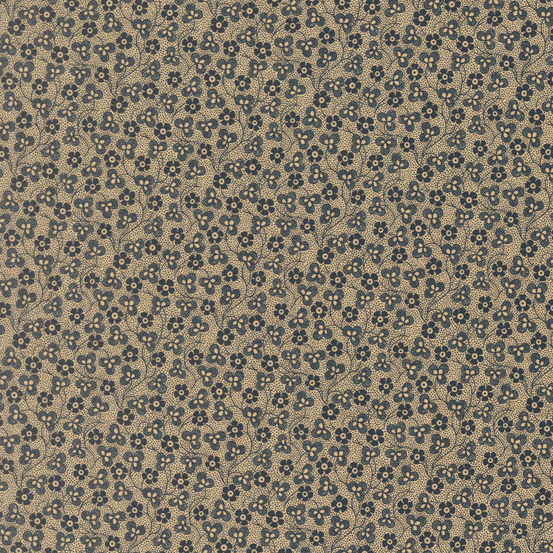 Betsy\'s Best By Betsy Chutchian For Moda - Digital Print - Small Floral Ocean Blue
