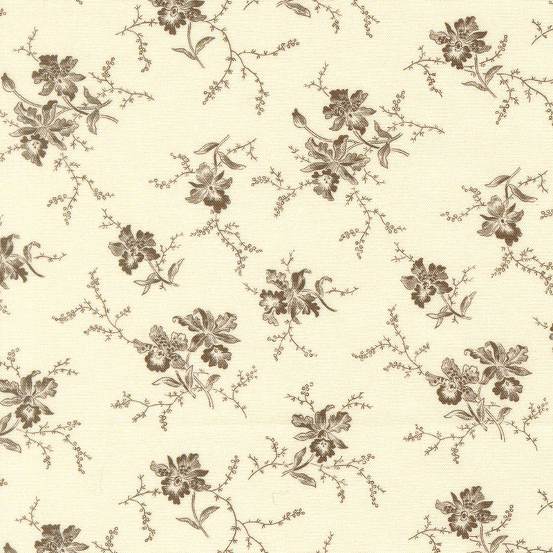 Betsy\'s Best By Betsy Chutchian For Moda - Digital Print - Florals Light Cream