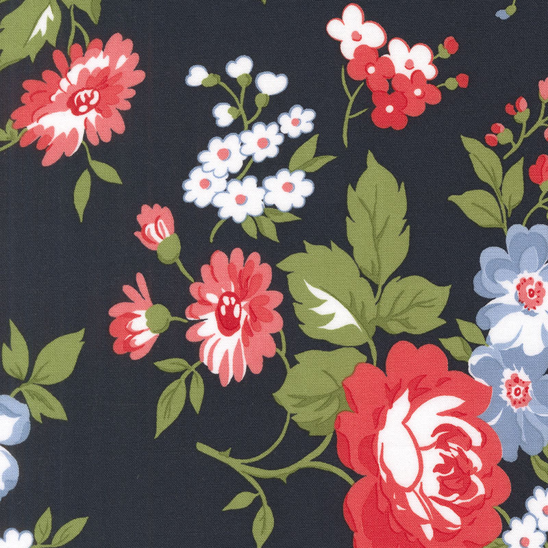 Stars And Stripes By Camille Roskelley For Moda - Navy-Blue