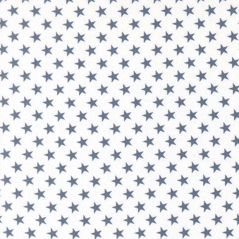 Stars And Stripes By Camille Roskelley For Moda - White-Blue