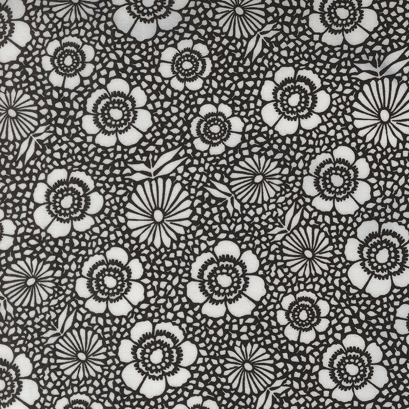 Ink By Sweetwater For Moda - Black - White