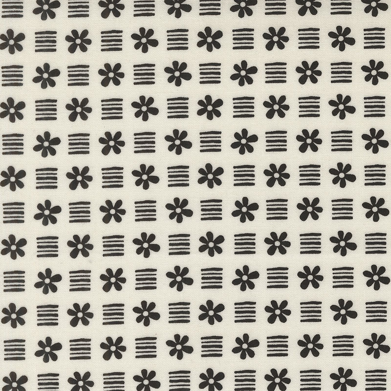 Ink By Sweetwater For Moda - Porcelain - Black