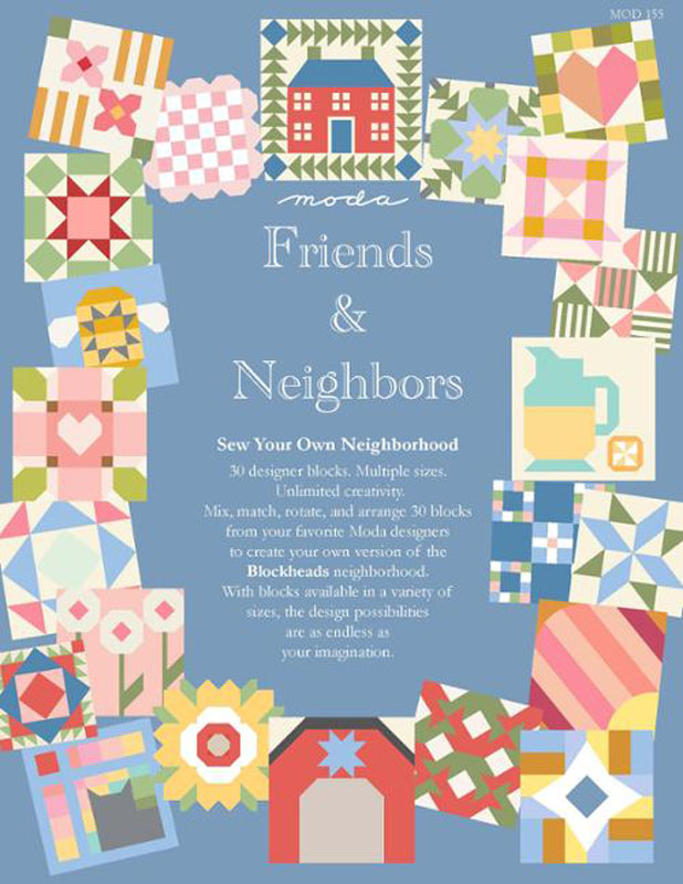 Friends And Neighbors Book - Blockheads 7 By Moda