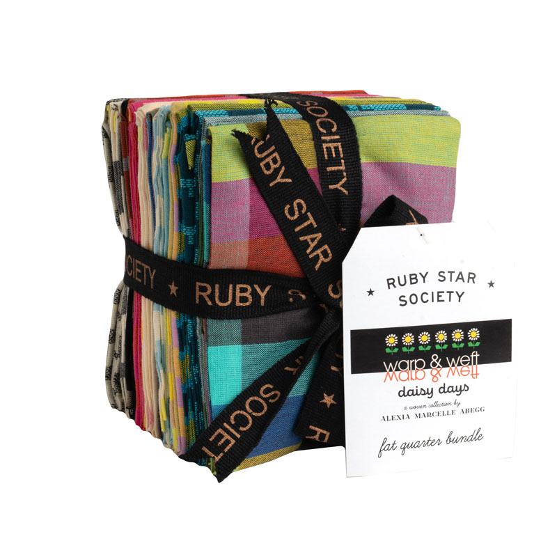 Warp And Weft Daisy Days Wovens Fat 1/4\'s By Moda - 19 Pcs