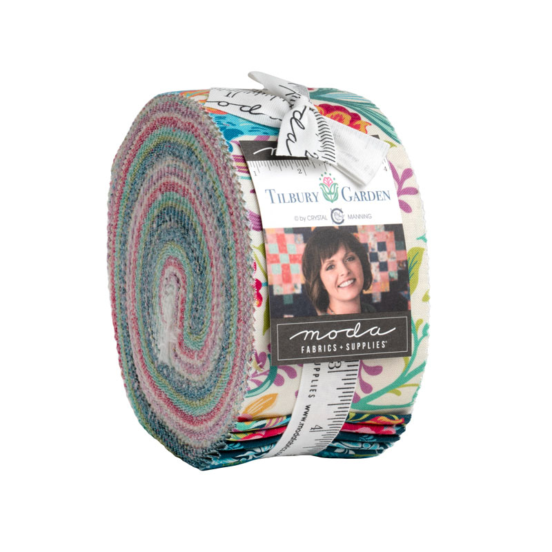 Tilbury Garden Jelly Rolls By Moda - Packs Of 4