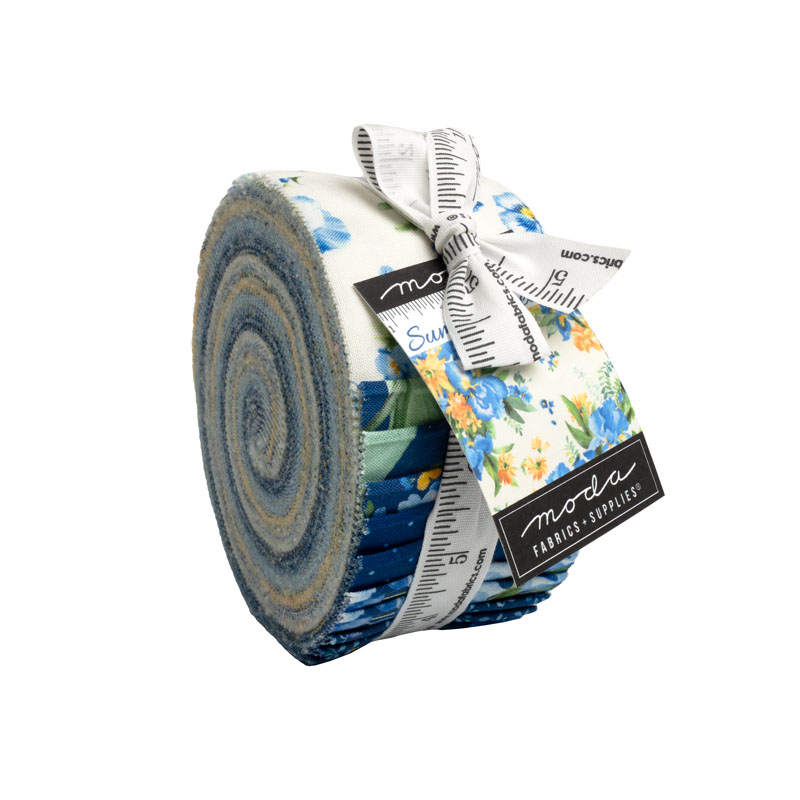Summer Breeze 2027 Jelly Rolls By Moda - Packs Of 4