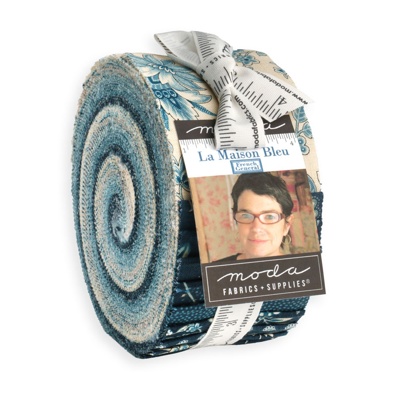 La Maison Bleu Jelly Rolls By Moda - Packs Of 4