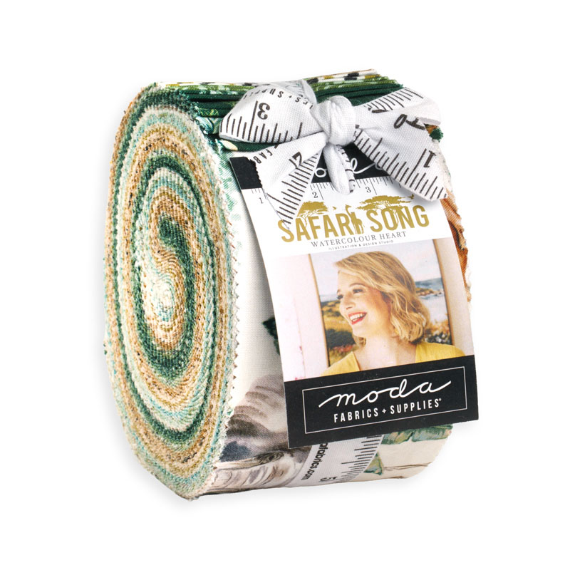Safari Song Jelly Rolls By Moda - Packs Of 4