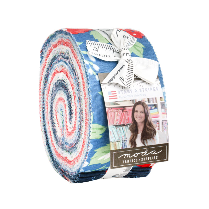 Stars And Stripes Jelly Rolls By Moda - Packs Of 4