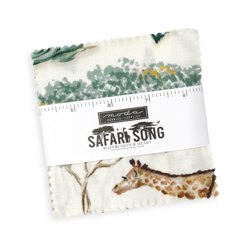 Safari Song Mini Charm Packs By Moda - Packs Of 24