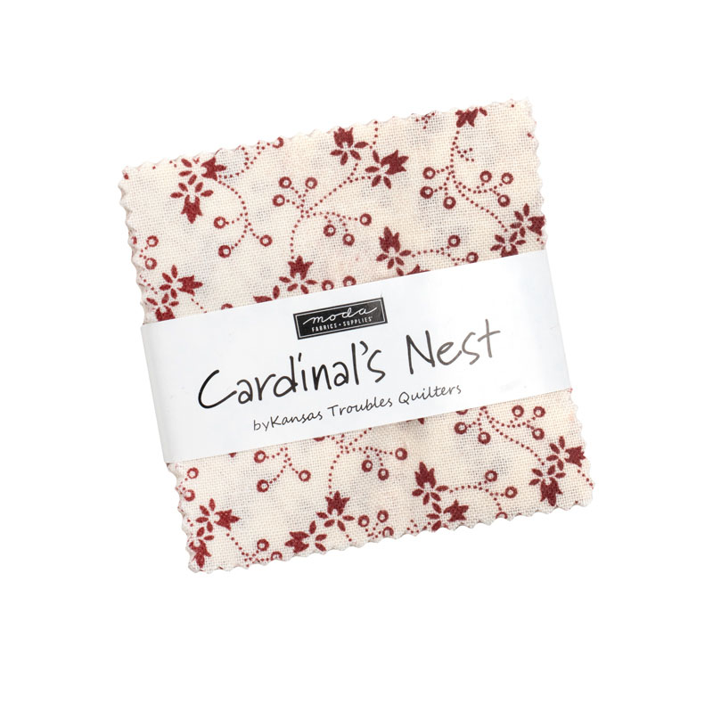 Cardinals Nest Mini Charm Packs By Moda - Packs Of 24