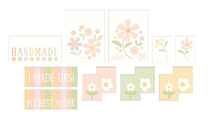 Woven Labels Dear Daisy Assortment 10 Pcs By My Sew Quilty Life For Moda - Minimum Of 3