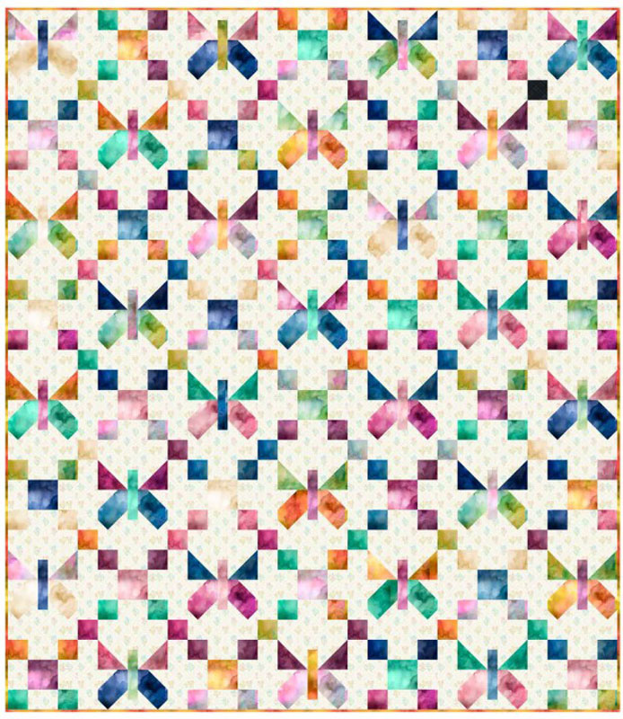 Ombre Butterfly Effect Pattern By V And Co For Moda - Minimum Of 3