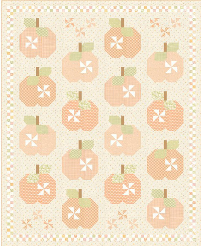Peaches  And Pinwheels Pattern By My Sew Quilty Life For Moda - Minimum Of 3