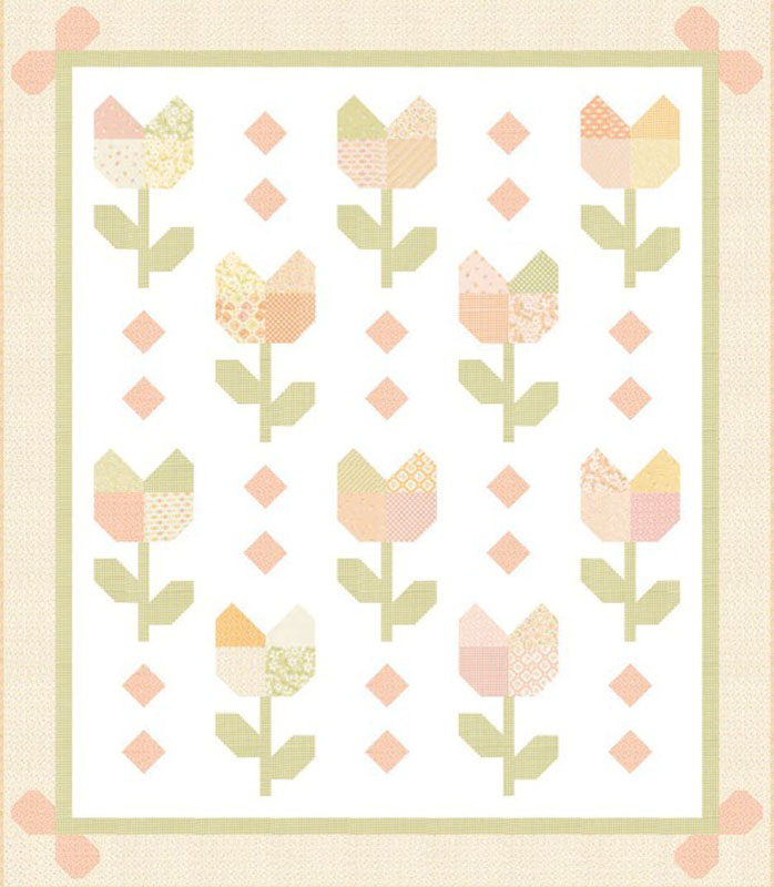Tulip Lane Pattern By My Sew Quilty Life For Moda - Minimum Of 3