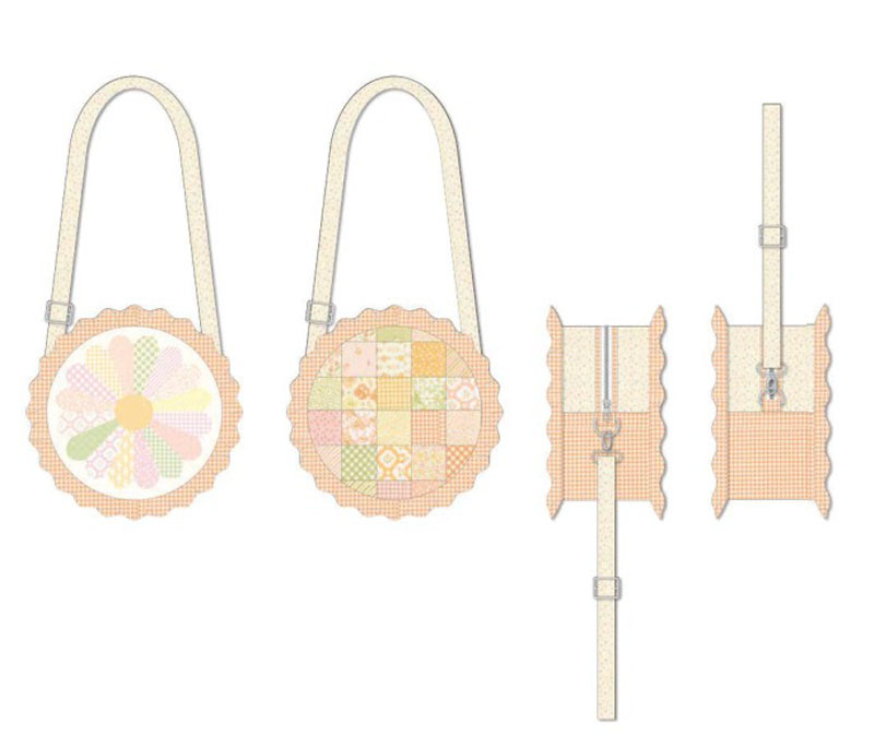 Ruffled Circle Bag Pattern By My Sew Quilty Life For Moda - Minimum Of 3