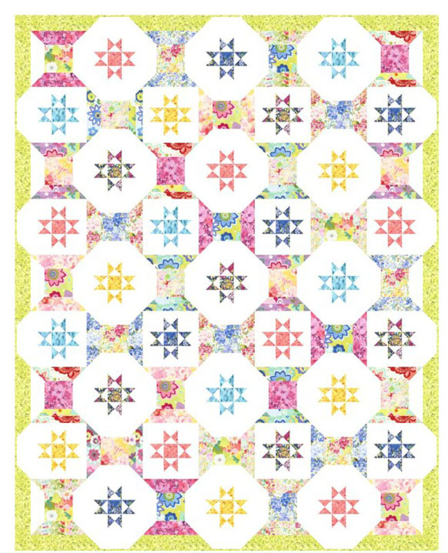 Spoollendid Stars Pattern By Wendy Sheppard For Moda - Minimum Of 3