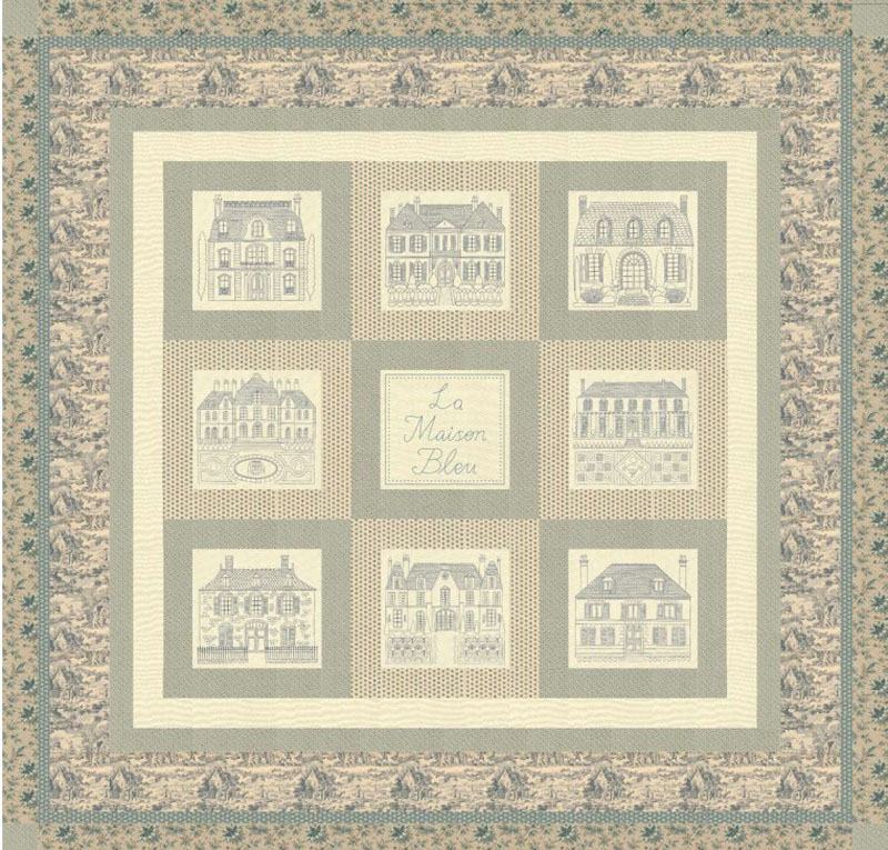 La Maison Bleu Pattern By French General For Moda - Min. Of 3