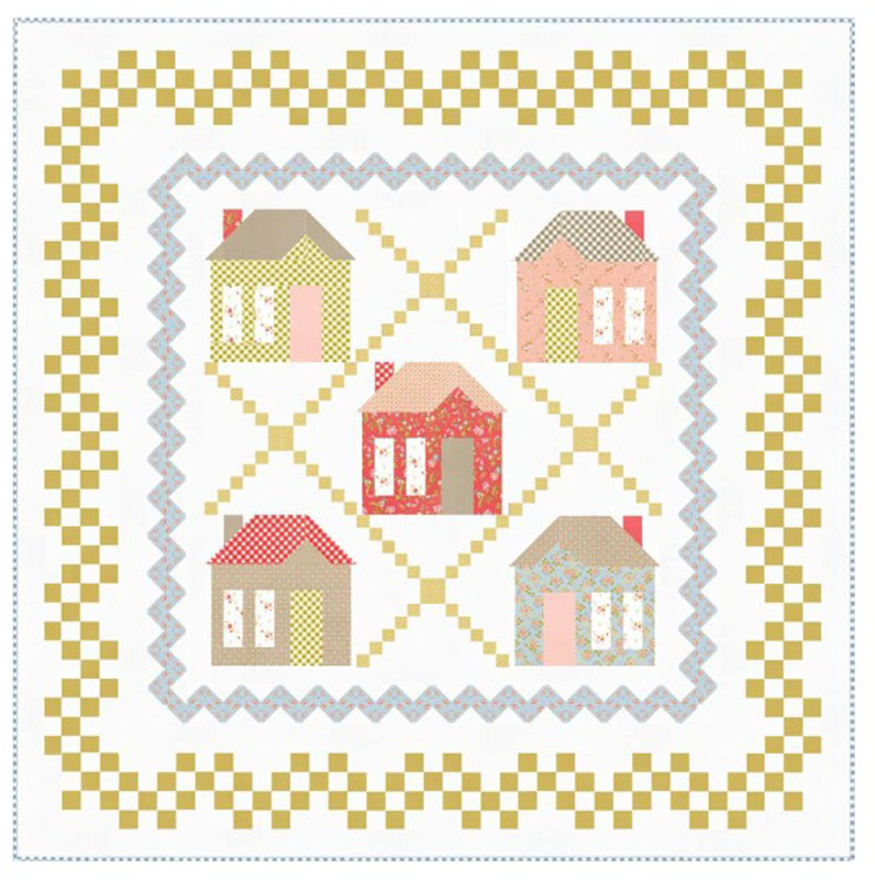 Cabins And Cottages Pattern By Acorn Quilt And Gift Co For Moda - Min. Of 3