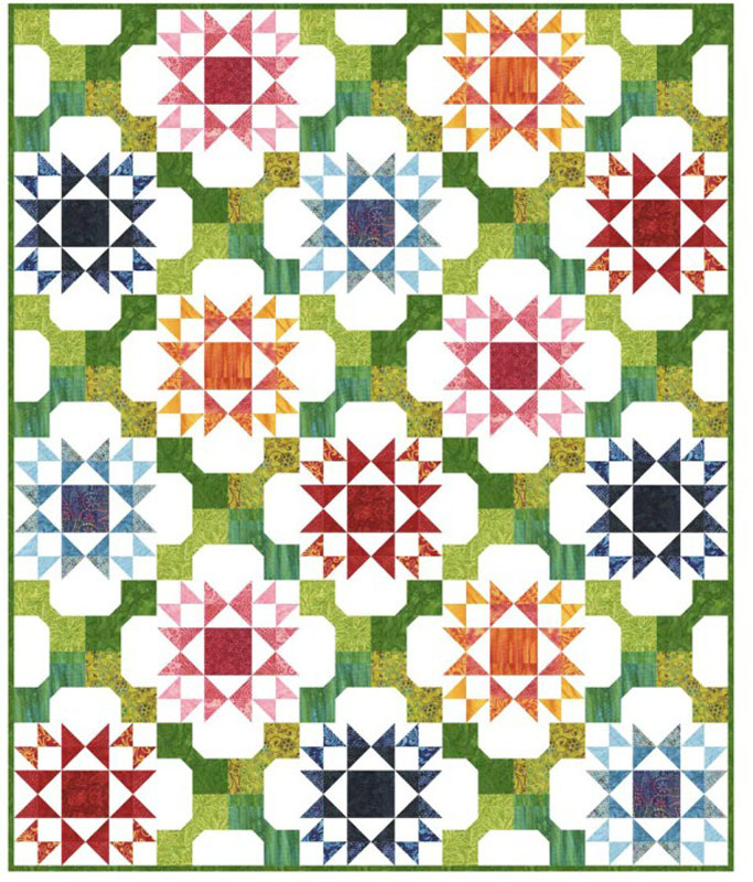 Paradise Stars Pattern By Needle In A Hayes For Moda - Minimum Of 3