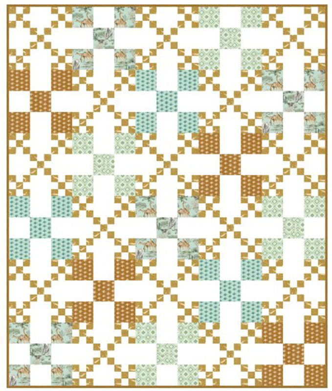 Safari Party Pattern By Needle In The Hayes For Moda - Minimum Of 3