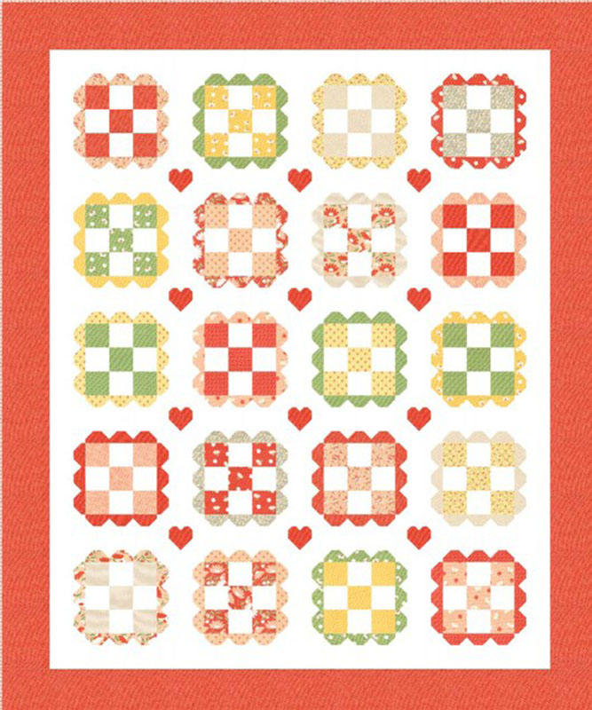 Love You Lots Pattern By Coriander Quilts For Moda - Minimum Of 3