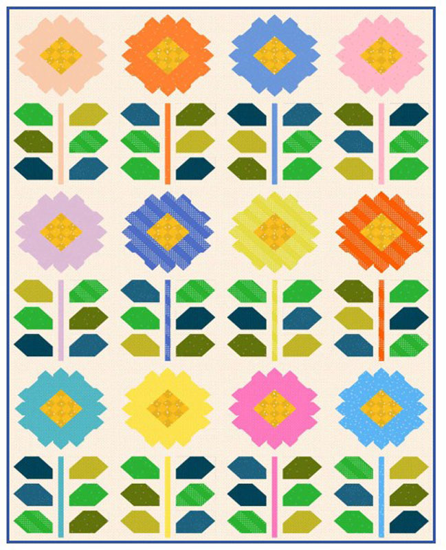 Petal Patch Pattern By Then Cama June For Moda - Minimum Of 3