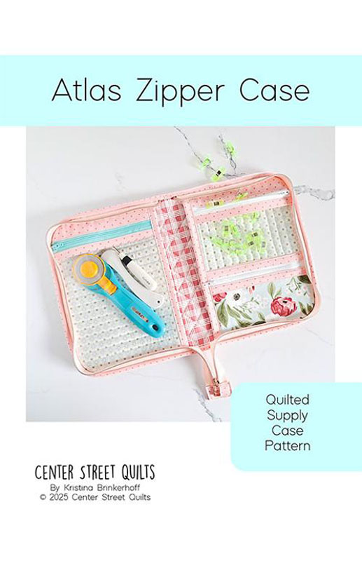 Atlas Zipper Case Pattern By Center Street Quilts For Moda - Minimum Of 3